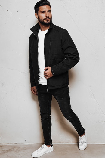 Kurtka męska przejściowa czarna Dstreet TX4986