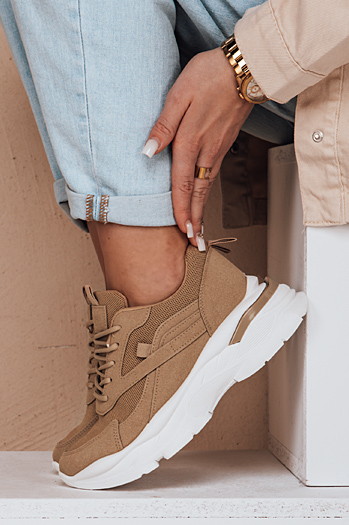Sneakersy damskie na platformie SPORTLITE khaki Dstreet ZY0585