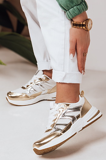 Sneakersy damskie GOLDLINX złote Dstreet ZY0594