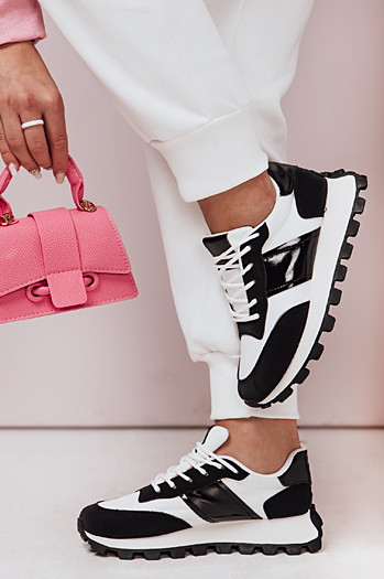 Sportowe sneakersy damskie EASYSTEP czarne Dstreet ZY0614