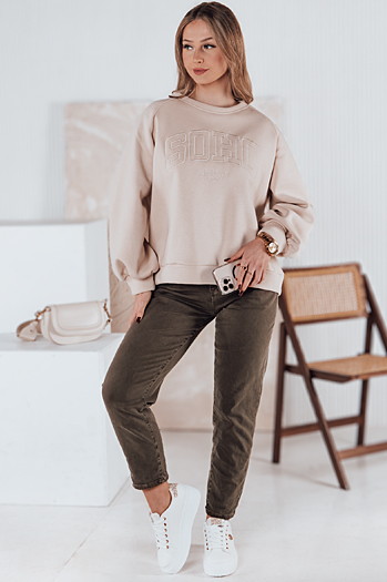 Spodnie damskie jeansowe STREETSTYLE jasnobrązowe Dstreet UY2353