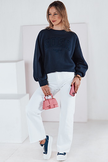 Spodnie damskie jeansowe baggy LUXEFLOW białe Dstreet UY2365