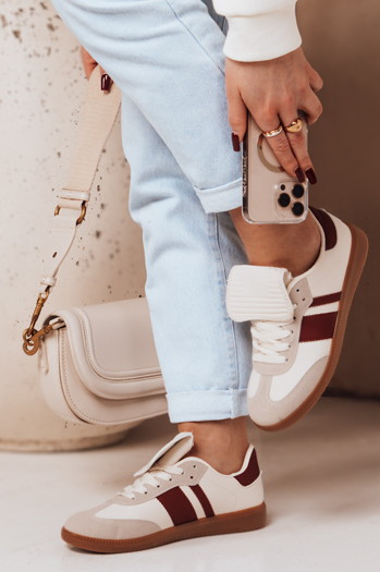 Sportowe sneakersy damskie SNIKAR czerwone Dstreet ZY0642