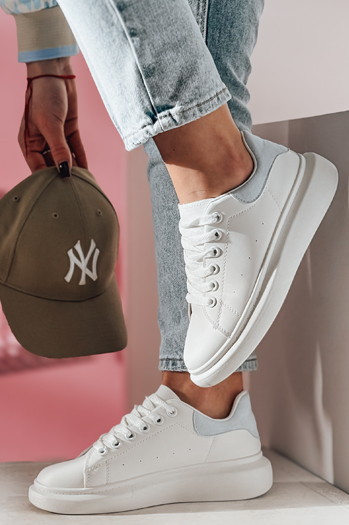 Sportowe sneakersy damskie DOMINI jasnoniebieskie Dstreet ZY0668