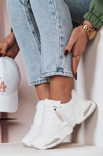 Sportowe sneakersy damskie RUNKIK białe Dstreet ZY0674