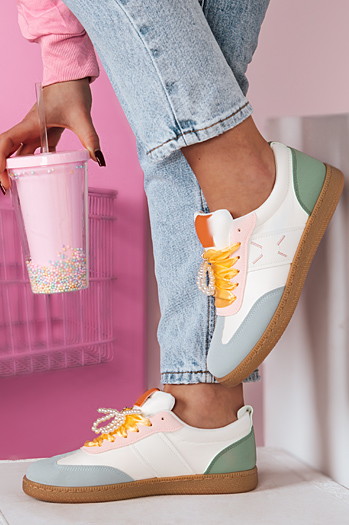 Sportowe sneakersy damskie PEARLSTEP wielokolorowe Dstreet ZY0682