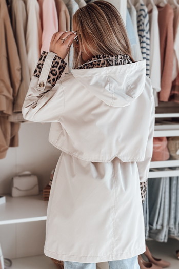 Kurtka damska parka przejściowa PANTER biała Dstreet TY4802