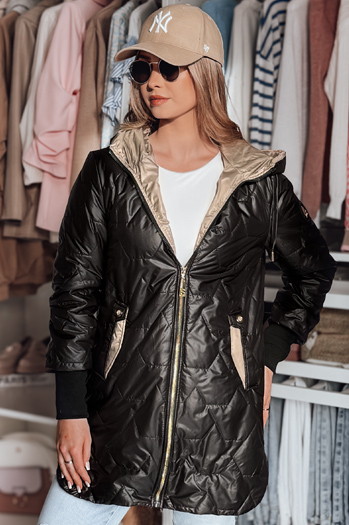 Kurtka damska pikowana przejściowa LIVIANA czarna Dstreet TY4807