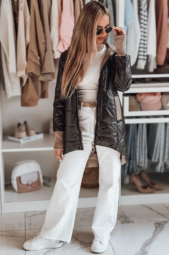 Kurtka damska przejściowa pikowana ROSSANA czarna Dstreet TY4831