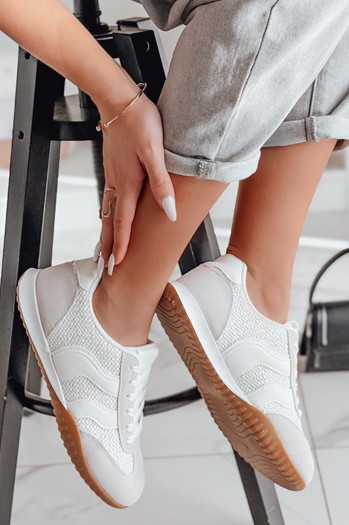 Sportowe sneakersy damskie INFAMES białe Dstreet ZY0782
