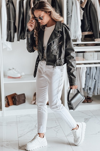 Spodnie damskie jeansowe LIKEMELOO mom fit białe Dstreet UY2432