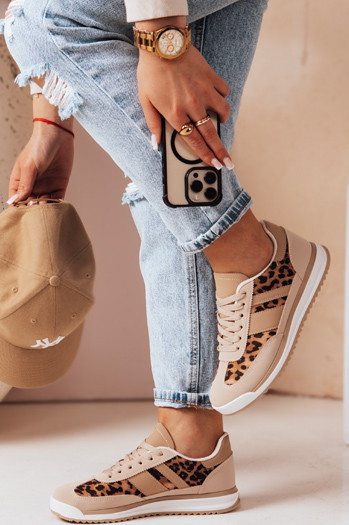 Sportowe sneakersy damskie RAVIOS panterka Dstreet ZY0827