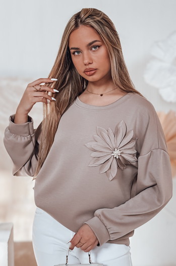 Bluza damska masełko oversize FLORINE mokka Dstreet RY2765