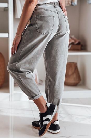 Spodnie damskie jeansowe boyfriendy OLDRELAX szare Dstreet UY2495