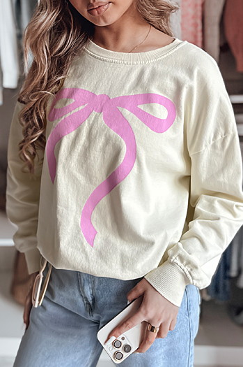 Bluza damska one size oversize SOFTTIE beżowa Dstreet BY1356