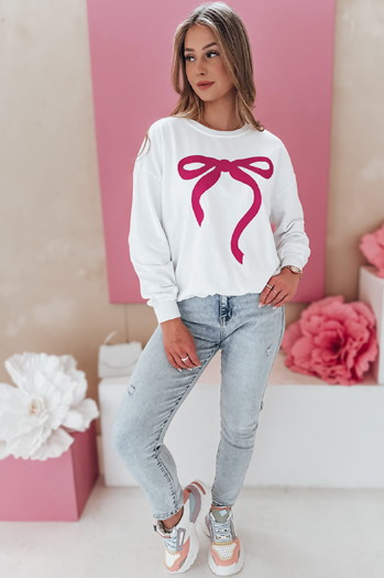 Bluza damska one size oversize SOFTTIE biała Dstreet BY1359