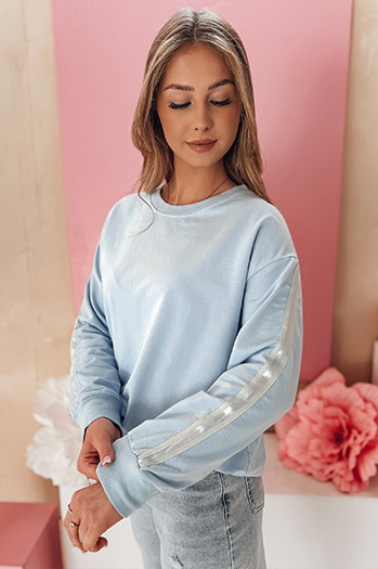 Bluza damska one size masełko LUMIVIA błękitna Dstreet BY1370