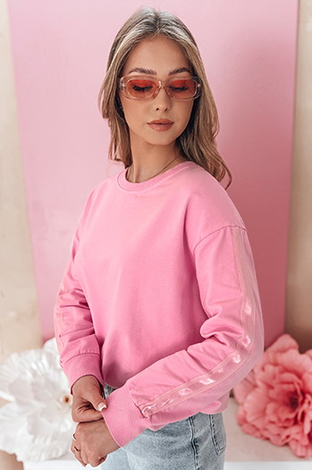 Bluza damska one size masełko LUMIVIA różowa Dstreet BY1371