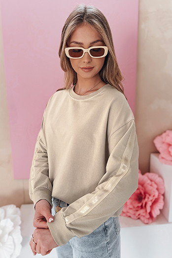 Bluza damska one size masełko LUMIVIA cappuccion Dstreet BY1374