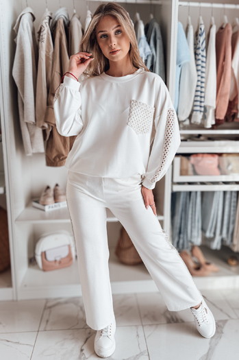 Bluza damska oversize LUXEEN ecru Dstreet RY2793