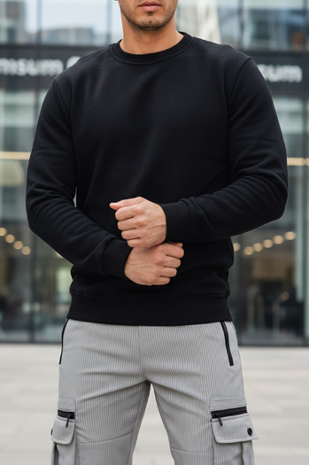 Bluza męska basic czarna Dstreet BX5882