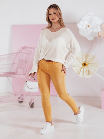 Sweter damskie one size oversize NORVAN ecru Dstreet MY2455