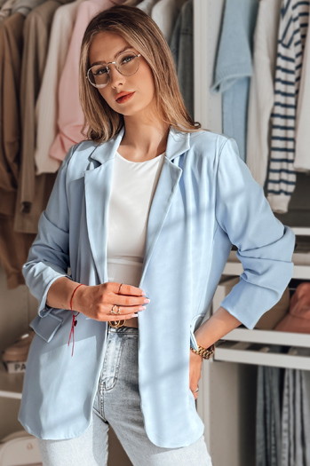 Marynarka damska one size oversize RESIDAL błękitna Dstreet PY0121