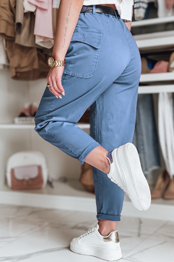 Spodnie damskie baggy GOTRENDI błękitne Dstreet UY2522