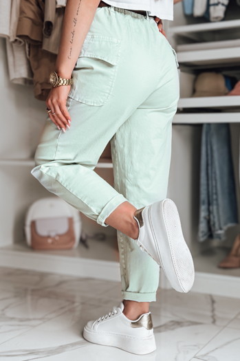 Spodnie damskie baggy GOTRENDI miętowe Dstreet UY2528