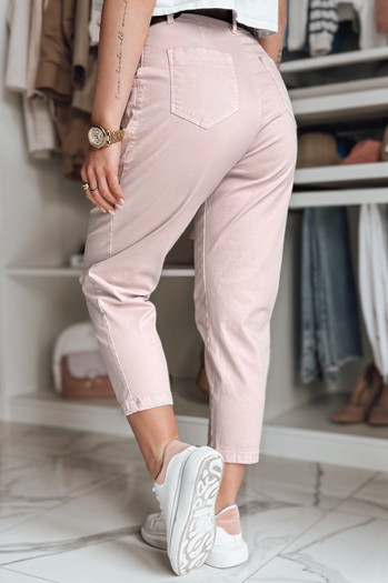 Spodnie damskie chinosy CHINOSKA różowe Dstreet UY2554