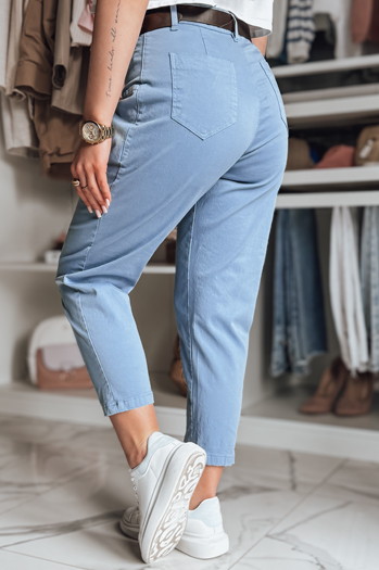 Spodnie damskie chinosy CHINOSKA niebieskie Dstreet UY2559