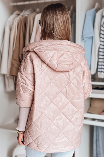 Kurtka damska przejściowa pikowana oversize PUFFILOF różowa Dstreet TY4854
