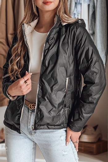 Kurtka przejściowa damska dwustronna SYLVIAN czarna Dstreet TY4861