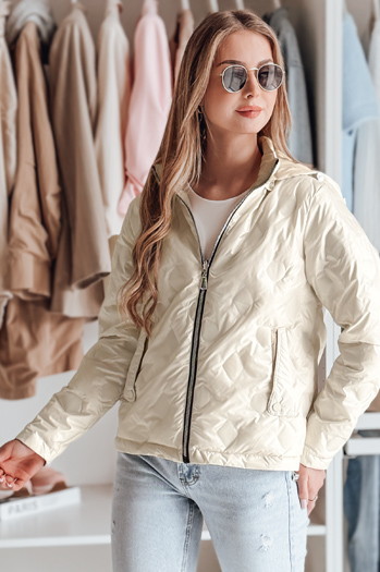 Kurtka przejściowa damska dwustronna SYLVIAN biała Dstreet TY4862