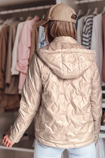 Kurtka przejściowa damska dwustronna SYLVIAN beżowa Dstreet TY4863