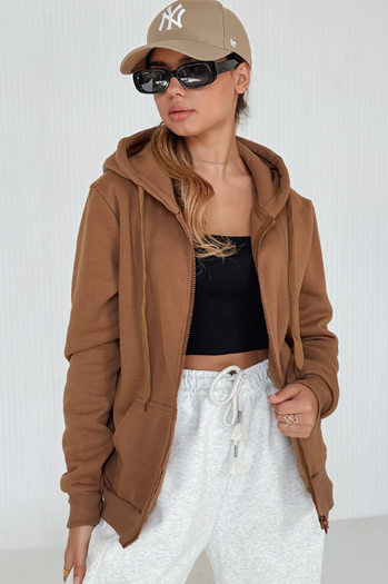 Bluza damska VICTORIA brązowa BY1396