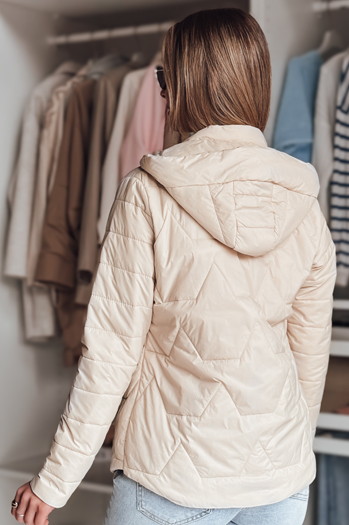 Kurtka damska przejściowa pikowana ENZIOK beżowa Dstreet TY4865