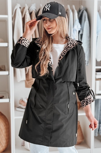 Kurtka przejściowa damska parka FERISSA czarna Dstreet TY4871