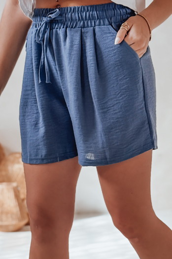 Spodenki damskie RELAX TIME niebieskie Dstreet SY0459