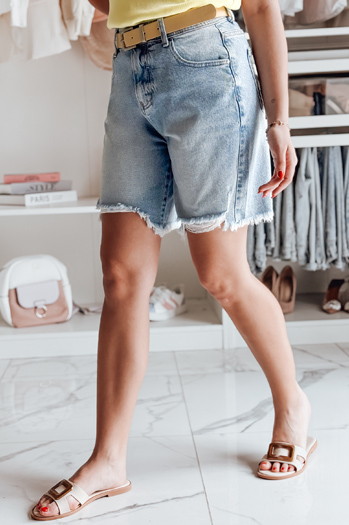 Spodenki damskie jeansowe TAVELLIA niebieskie Dstreet SY0466