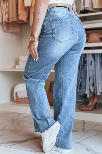 Spodnie damskie jeansowe baggy DOGERISS niebieskie Dstreet UY2675