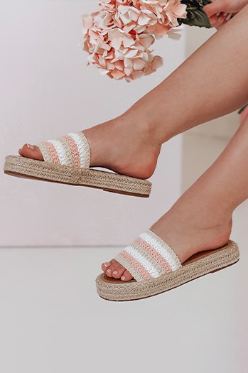 Klapki damskie PLAZENTA różowe Dstreet ZY0877