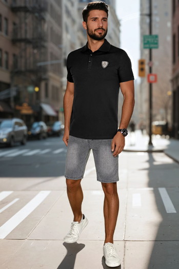 Spodenki męskie jeansowe szare Dstreet SX2491