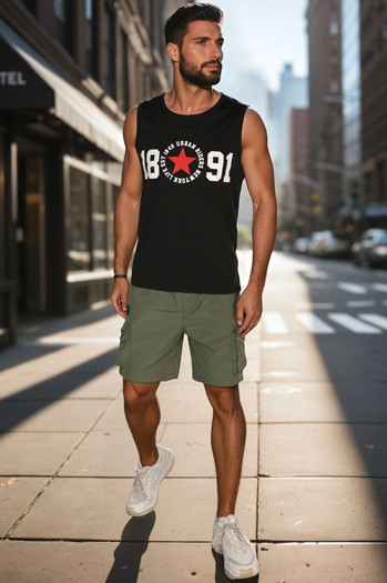 Męska koszulka bez rękawów czarna Dstreet RX5652