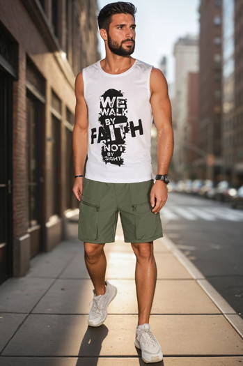 Koszulka męska bez rękawów biała Dstreet RX5658