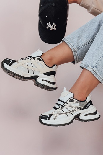 Sneakersy damskie MODERMAX czarne Dstreet ZY0897