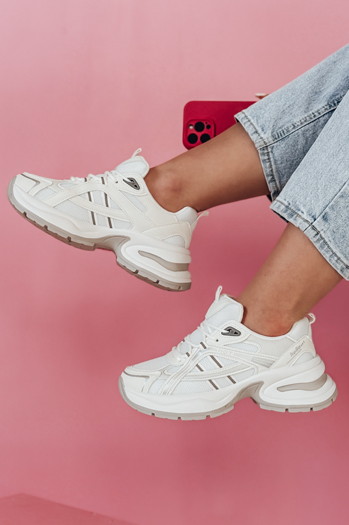 Sneakersy damskie MODERMAX białe Dstreet ZY0898