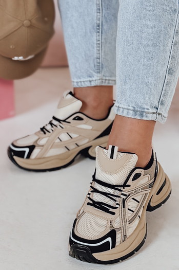 Sneakersy damskie MODERMAX khaki Dstreet ZY0899