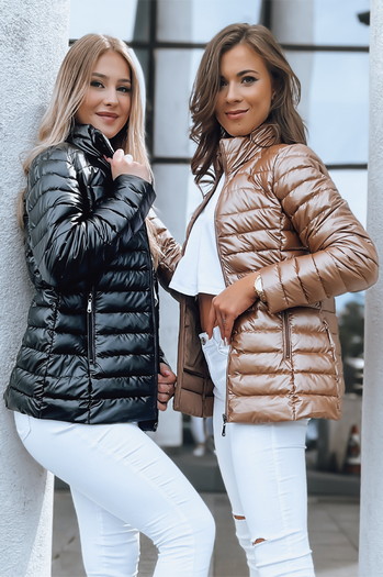 Pikowana kurtka damska ze stójką LUMIPUFF czarna Dstreet TY4910