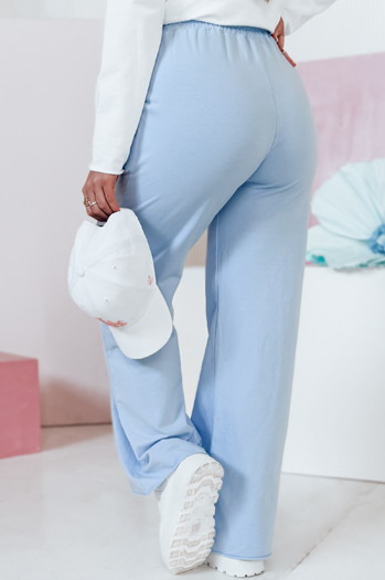 Spodnie damskie dresowe wide leg DRESLINA niebieskie Dstreet UY2694
